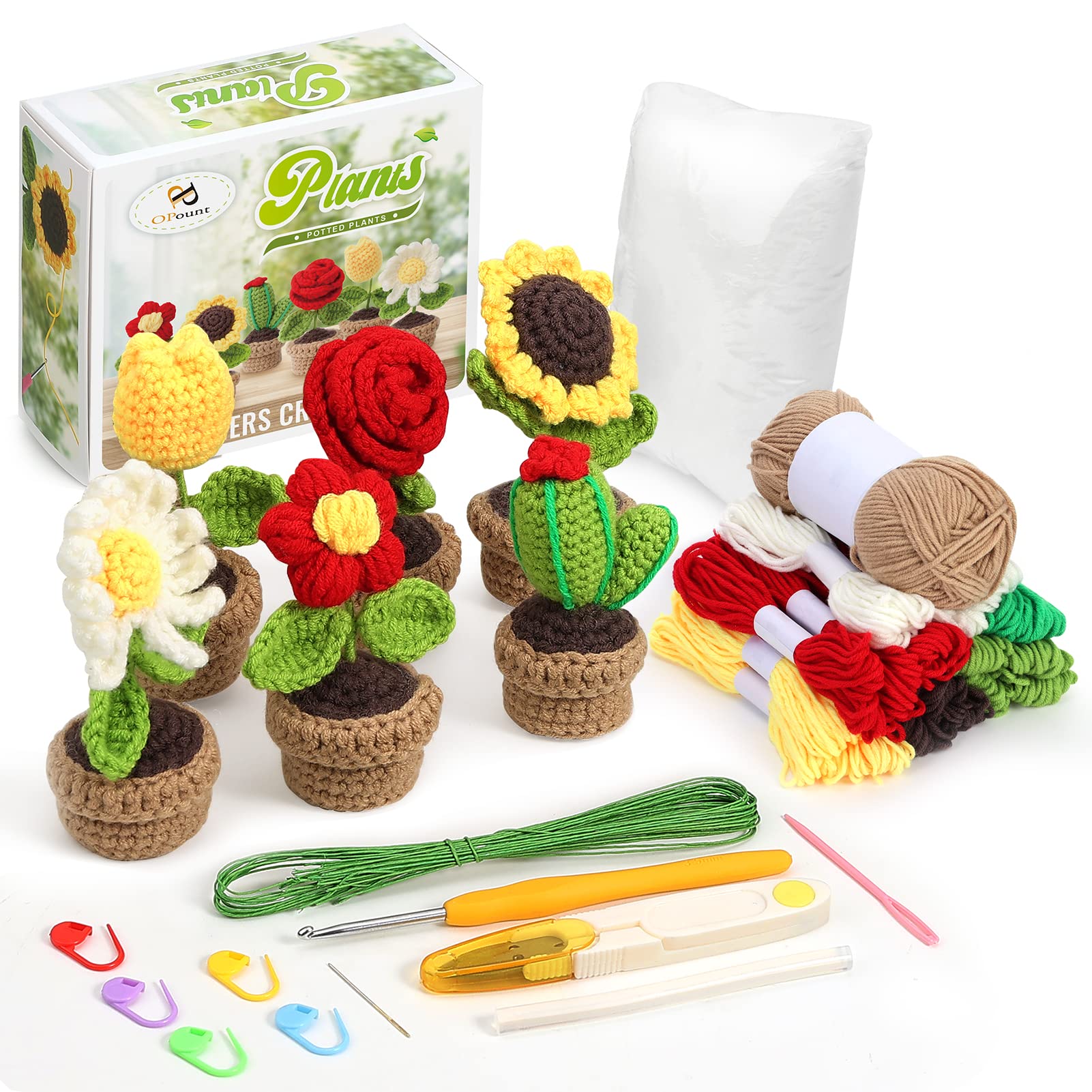  Crochetobe Crochet Kit for Beginners - 6 PCS Crochet