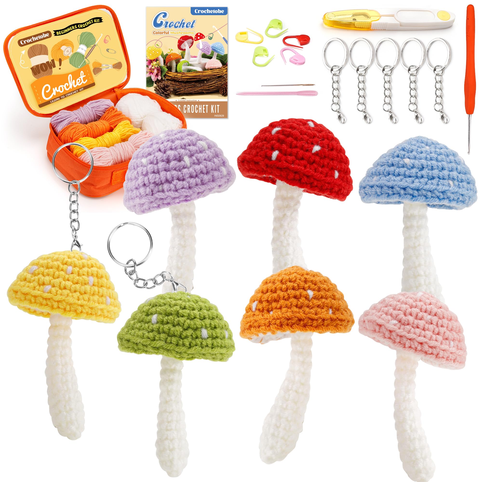 Crochetobe Crochet Kit for Beginners, Crochet Animal Kit with Detailed  Instruction and Video Tutorials, Complete Crochet Starter Kit for Adults  Kids
